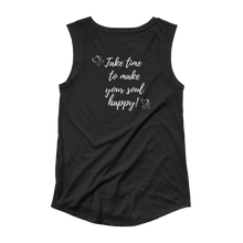 Happy Ladies’ Cap Sleeve T-Shirt