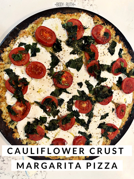 Cauliflower Crust Margarita Pizza