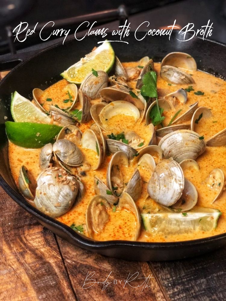 Red Curry Clams with Coconut Broth