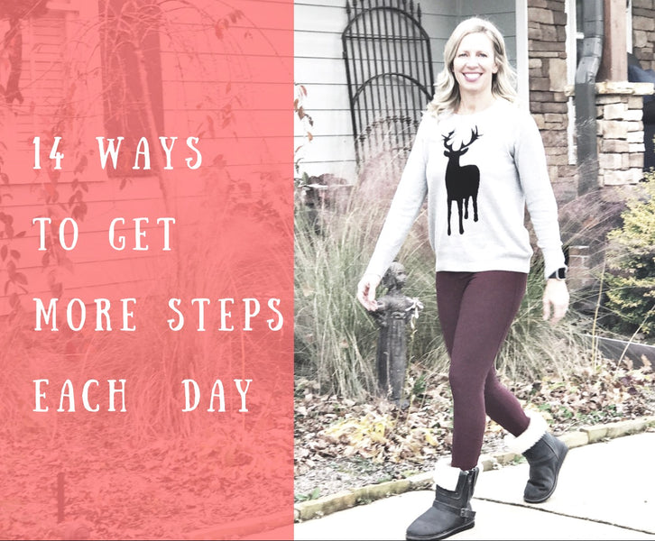 14 ways to get more steps each day!