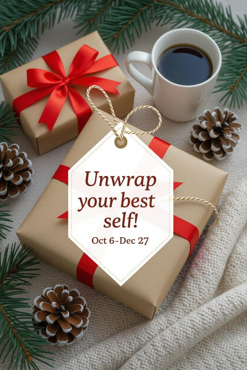 12 Week Unwrap your Best Self Coaching Session Oct.-Dec 27