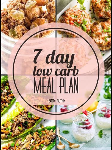1 week Low Carb Meal Plan