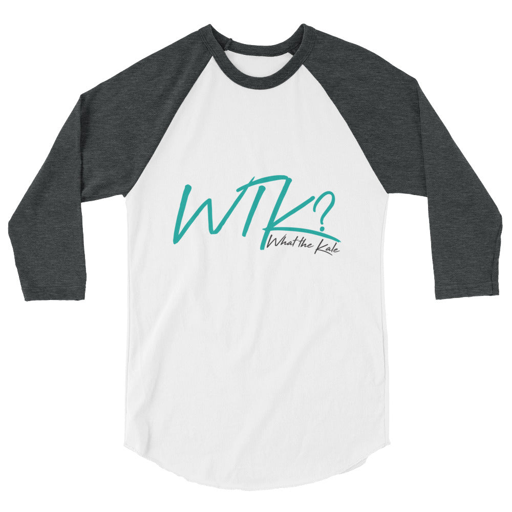 Share your love for Kale and your sense of humor with our What the Kale Raglan Tee.   funny tee, inspirational tee