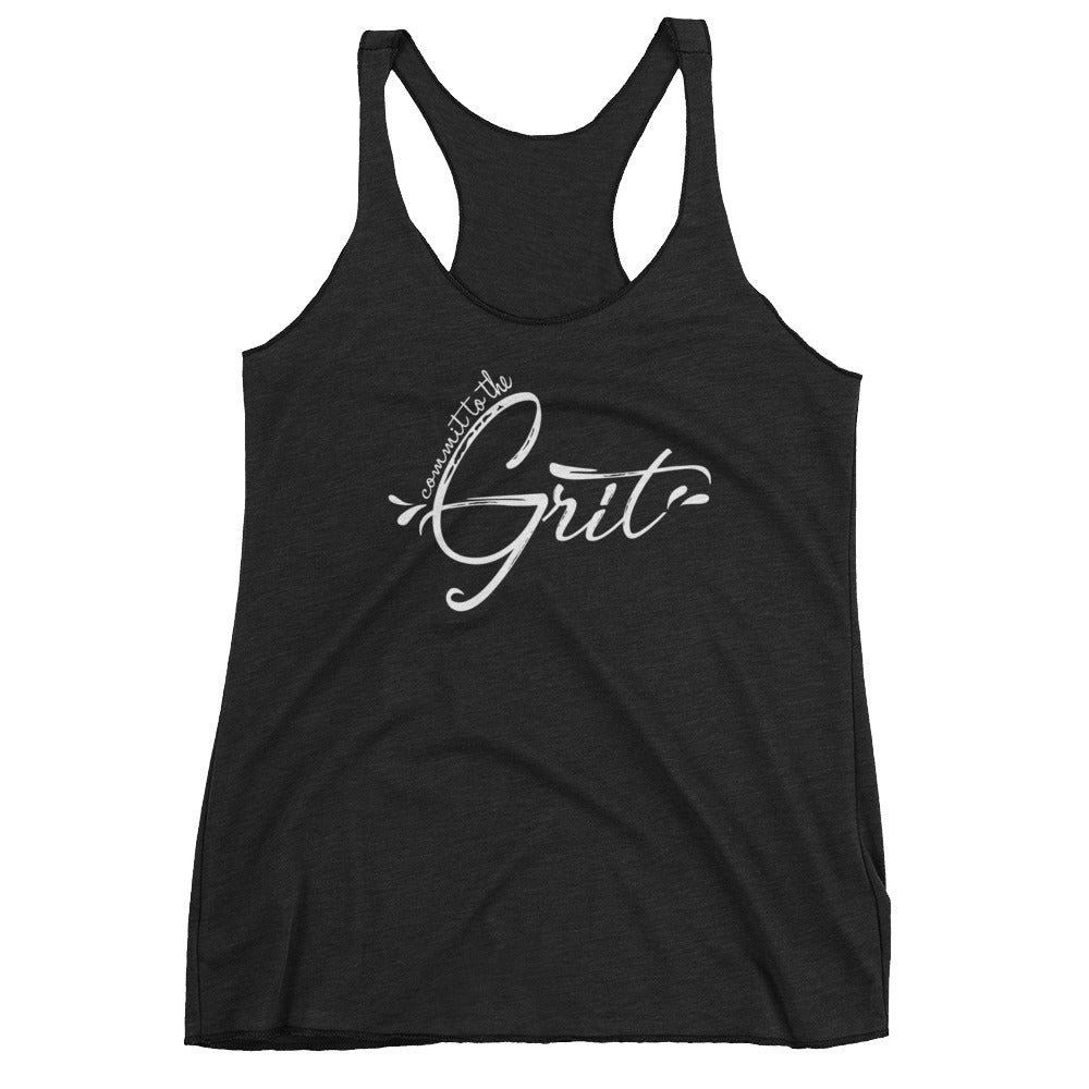 Get Motivated to workout with our Commit to the grit Tank top. 