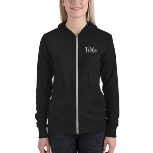 Tribe  Zip Hoodie with Body By Ruth Logo on Back (Lightweight)