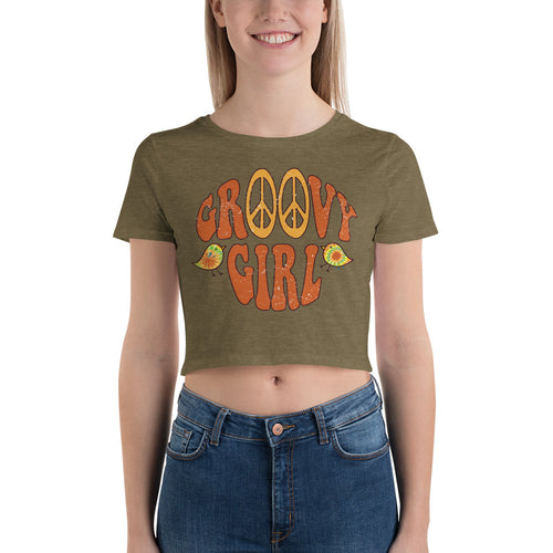 Groovy Girl Women’s Crop Tee